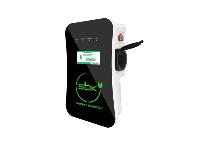 S'OK Green Energy M3W Series Wallbox EV Charger, 1 фаза, 7 кВт, 32А/220В, с кабелем — зарядная станция 7,4 кВт, переменный ток