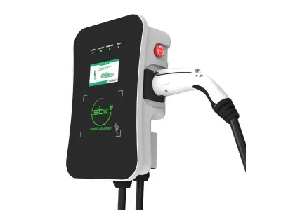 S'OK Green Energy M3W Series Wallbox EV Charger, 1 фаза, 7 кВт, 32a/220v, RFID — зарядная станция 7,4 кВт, переменный ток